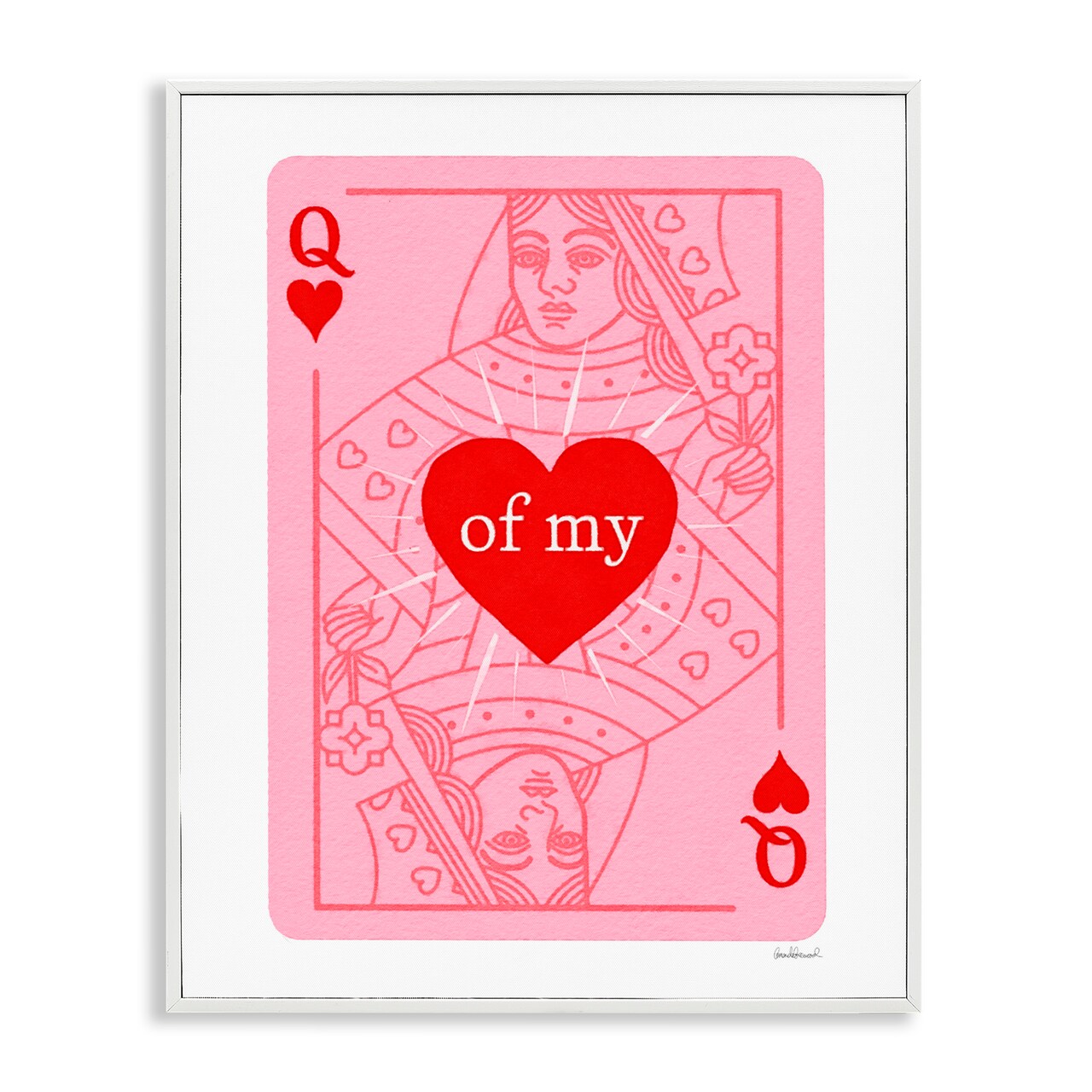 Stupell Industries Queen Of My Heart Framed Giclee, design by Amanda Greenwood